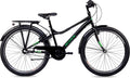 S’COOL troX, VTT enfant, 3 vitesses, Noir/Vert néon