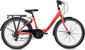 S’COOL chiX, vélo enfant, 6 vitesses, Corail/Rouge foncé