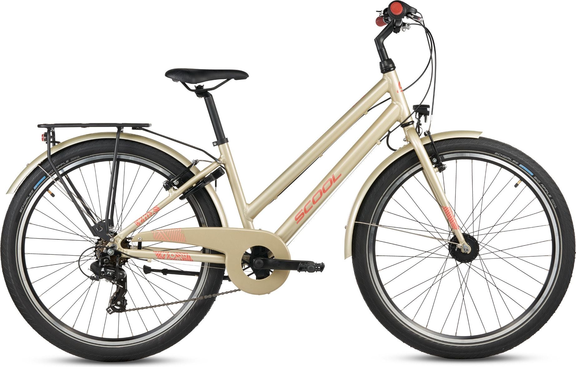 S’COOL chiX pro, vélo enfant, 7 vitesses, Beige