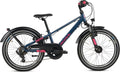 S’COOL troX pro, vélo enfant, 7 vitesses, Bleu foncé/Rose