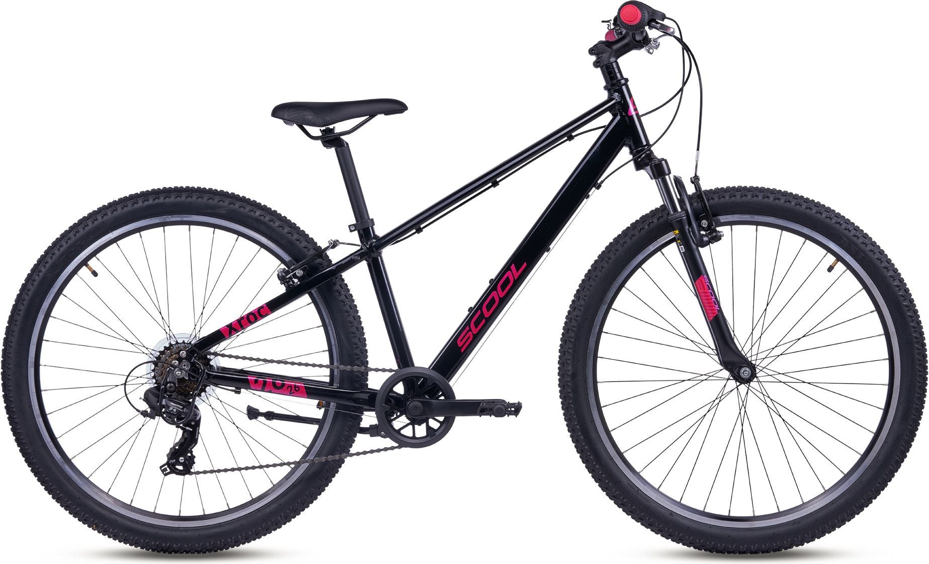 S’COOL Xroc pro, VTT enfant, 7 vitesses, Oxyde/Rose
