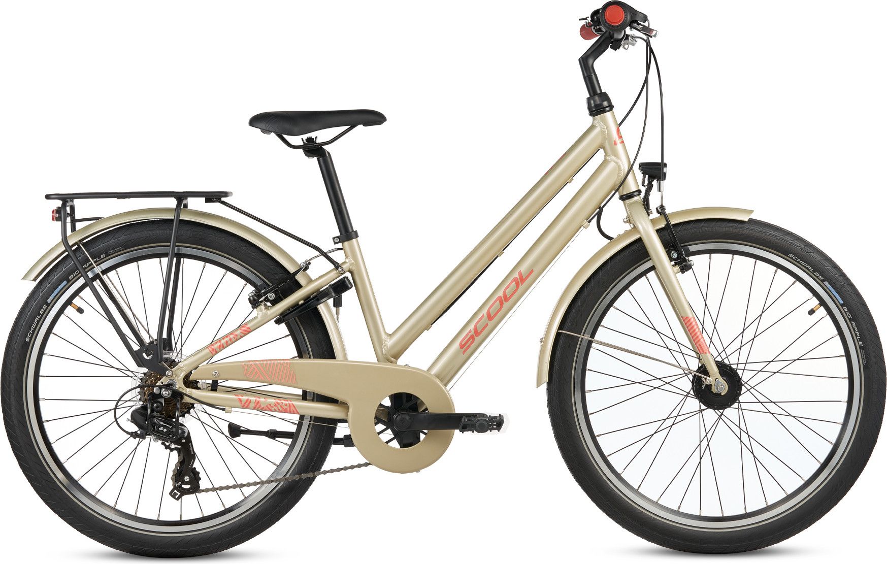 S’COOL chiX pro, vélo enfant, 7 vitesses, Beige