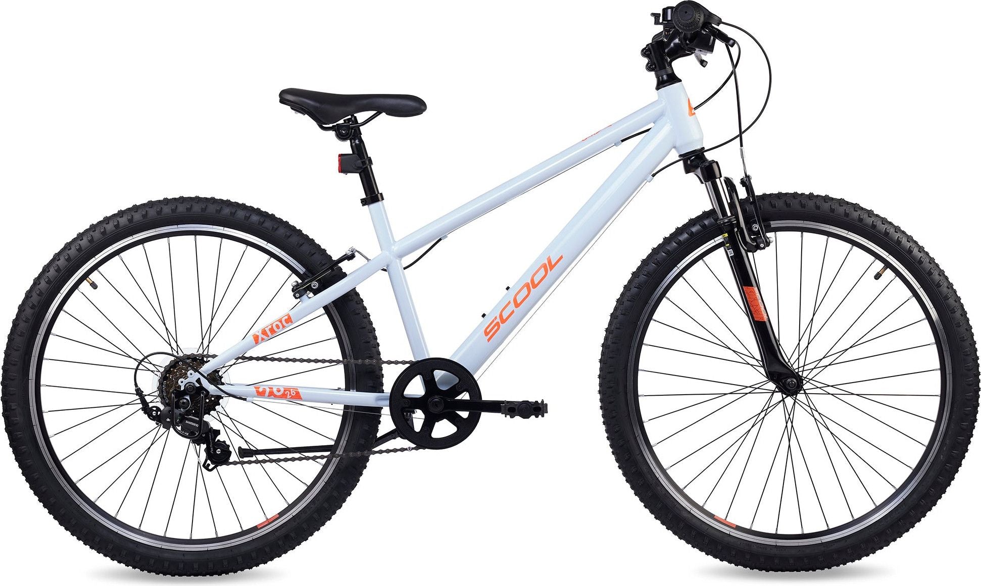 S’COOL Xroc, VTT enfant, 6 vitesses, Gris/Orange néon