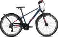 S’COOL troX pro, VTT enfant, 7 vitesses, Bleu foncé/Rose