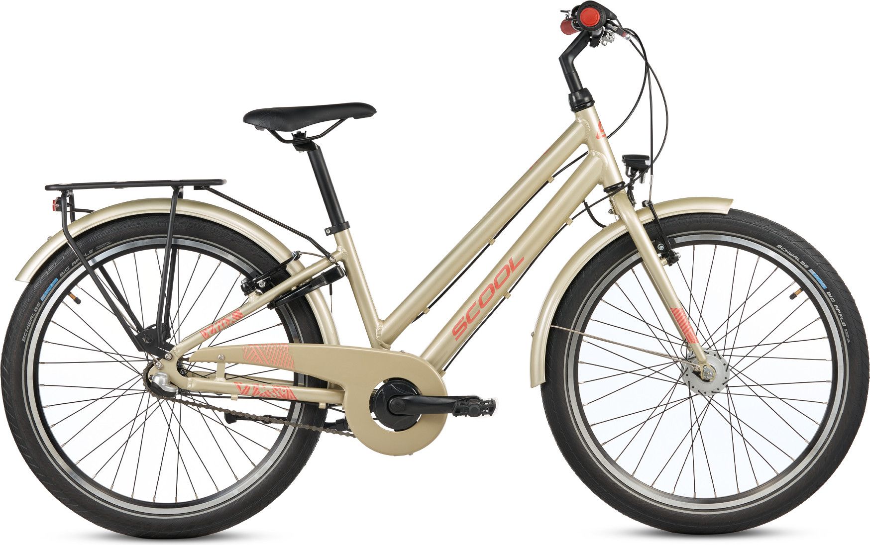 S’COOL chiX pro, vélo enfant, 3 vitesses, Beige