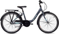 S’COOL chiX, vélo enfant, 3 vitesses, Gris foncé/Turquoise