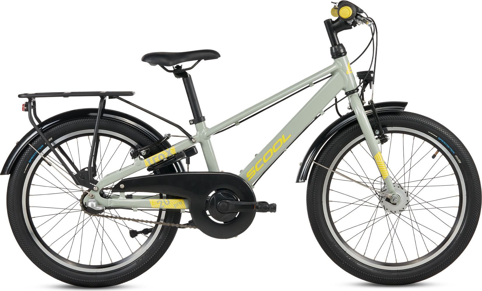 S’COOL troX pro, vélo enfant, 3 vitesses, Gris