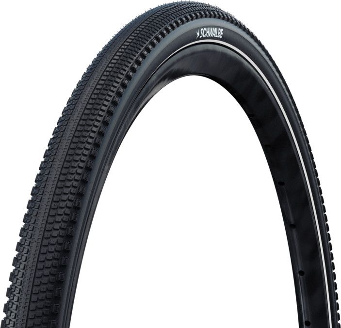 Pneu Schwalbe G-One Comp Plus 700 mm Tubetype Rigide PunctureGuard Green Compound E-25 Noir Réfléchissant