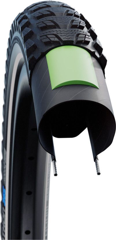 Pneu Schwalbe Marathon 365 700 mm Tubetype Rigide GreenGuard ADDIX 365 E-Bike 50 Noir Réféchissant