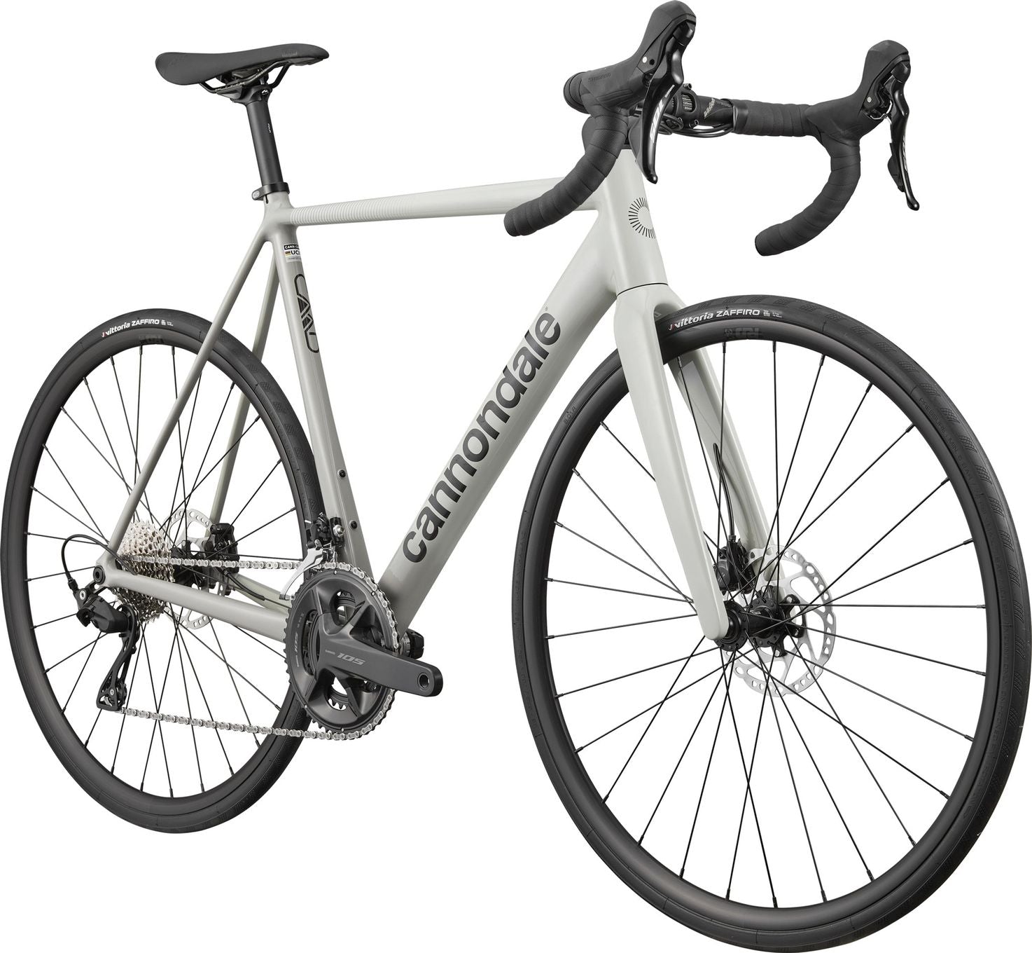 Vélo de Route Cannondale CAAD14 3 Shimano 105 12V 700 mm Blanc/Gris
