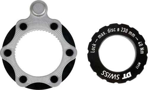 Adaptateur de Disque 6 Trous DT Swiss Hybrid (Max. 230 mm) avec Aimant pour Moyeux Center Lock