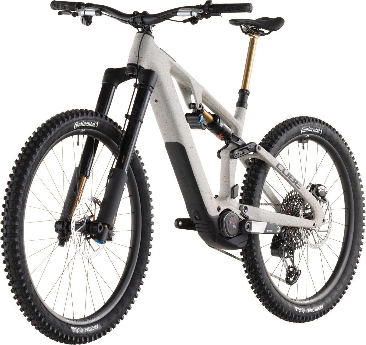 VTT Électrique Tout-Suspendu Cube AMS Hybrid 177 C:62 Super TM 600X Sram 12V 600 Wh Bosch 120 Nm 29''/27.5'' Beige Reed Grit 2026