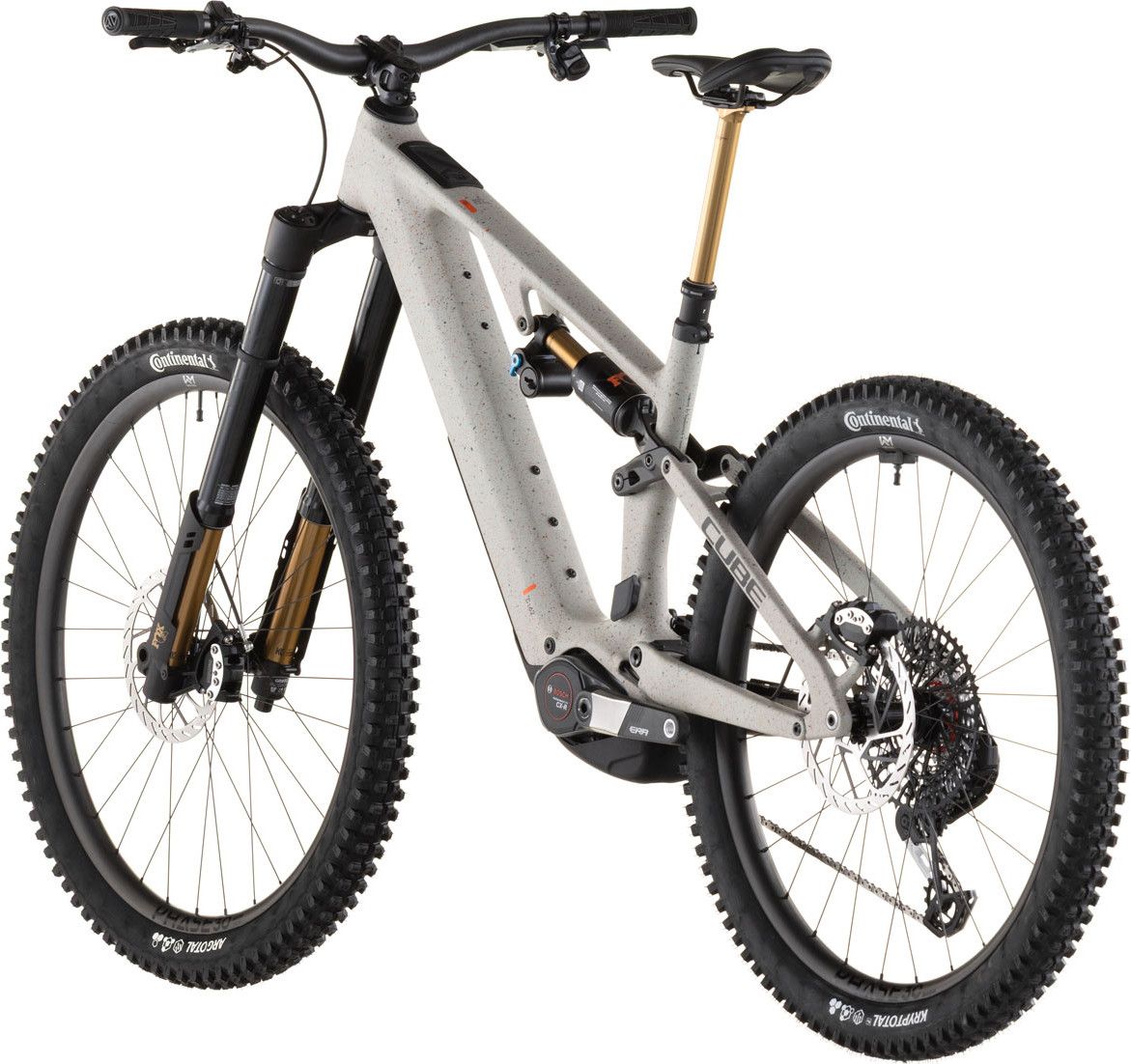 VTT Électrique Tout-Suspendu Cube AMS Hybrid 177 C:62 Super TM 600X Sram 12V 600 Wh Bosch 120 Nm 29''/27.5'' Beige Reed Grit 2026