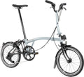 Vélo Pliant Brompton C-Line Explore 12 vitesses Cintre Medium Lunar Ice