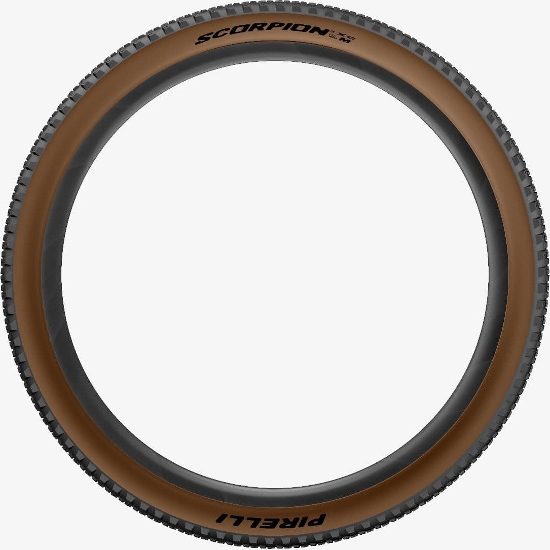Pneu VTT Pirelli Scorpion XC M 29'' Tubeless Ready Souple ProWall Race Classic Marron
