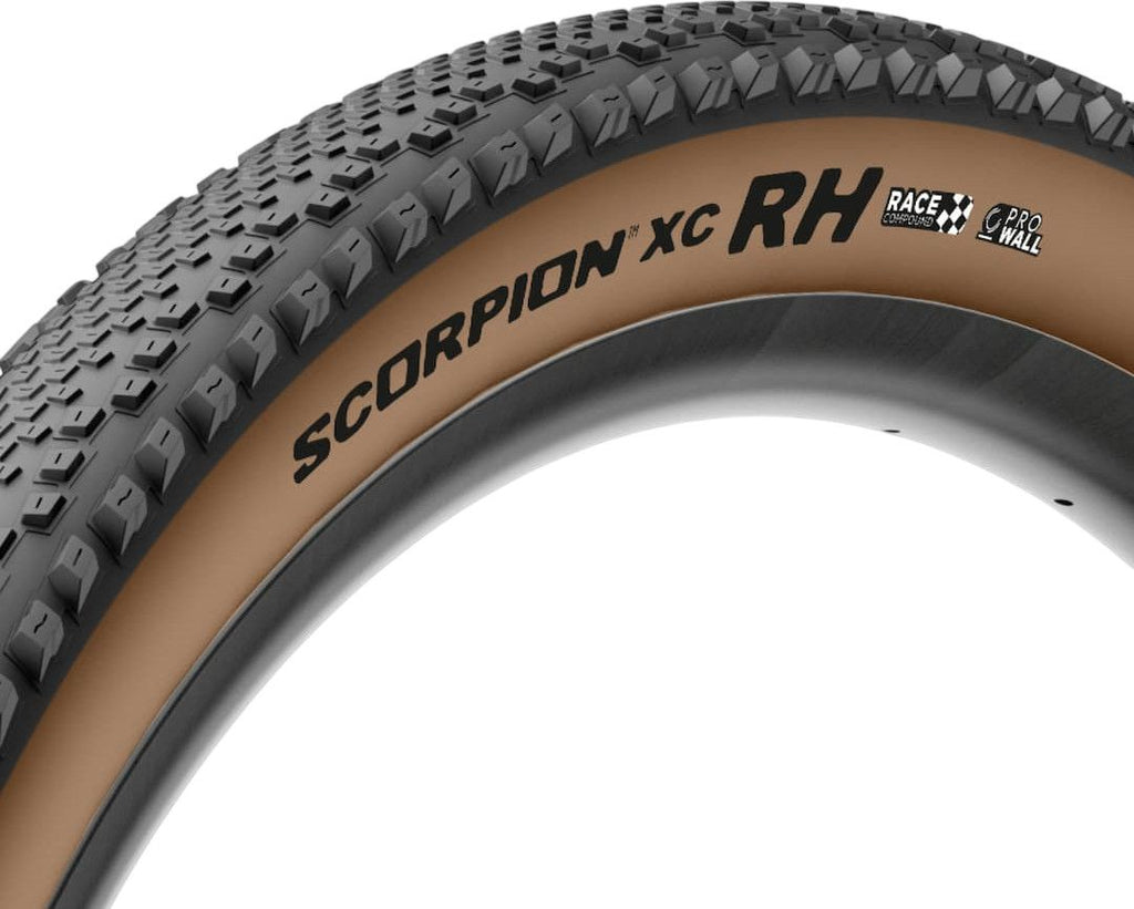 Pneu VTT Pirelli Scorpion XC RH 29'' Tubeless Ready ProWall Race Classic Marron