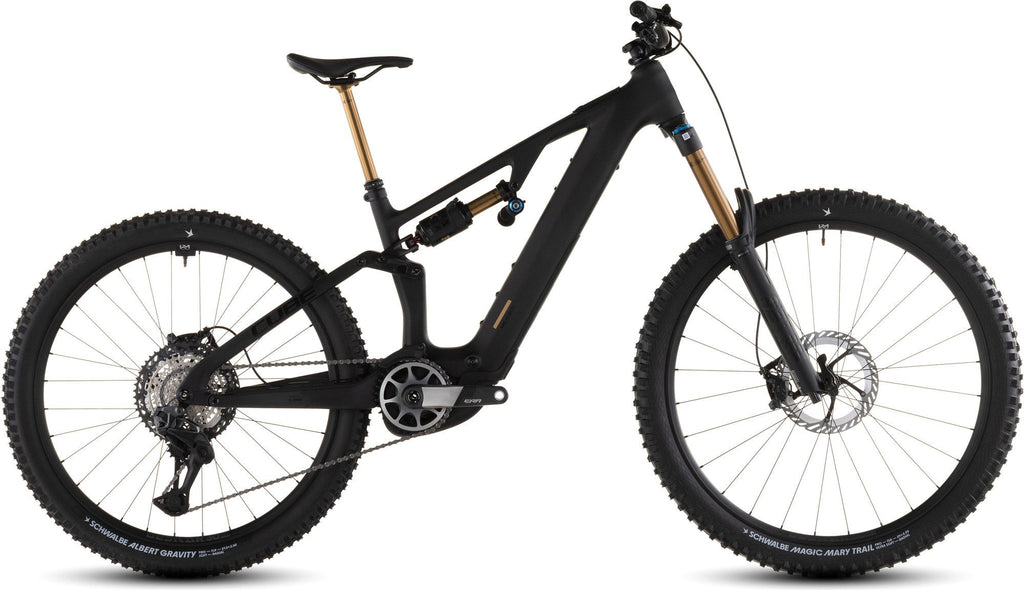 VTT Électrique Tout-Suspendu Cube AMS Hybrid 177 C:62 AT 600X Shimano 12V 600 Wh Bosch 120 Nm 29''/27.5'' Gris Carbon Noir 2026