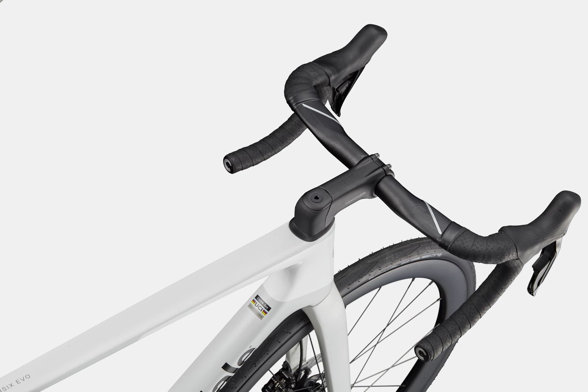 Vélo de Route Cannondale SuperSix Evo 5 Shimano 105 Di2 12V 700 mm Gris/Blanc 2026