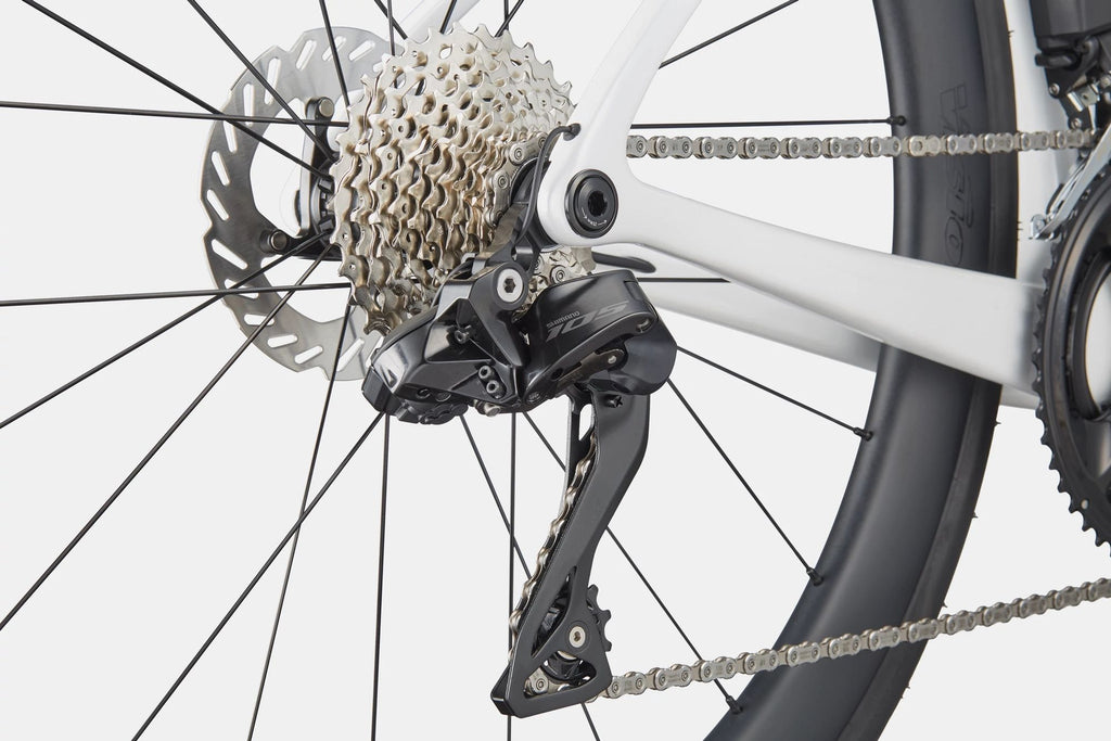 Vélo de Route Cannondale SuperSix Evo 5 Shimano 105 Di2 12V 700 mm Gris/Blanc 2026