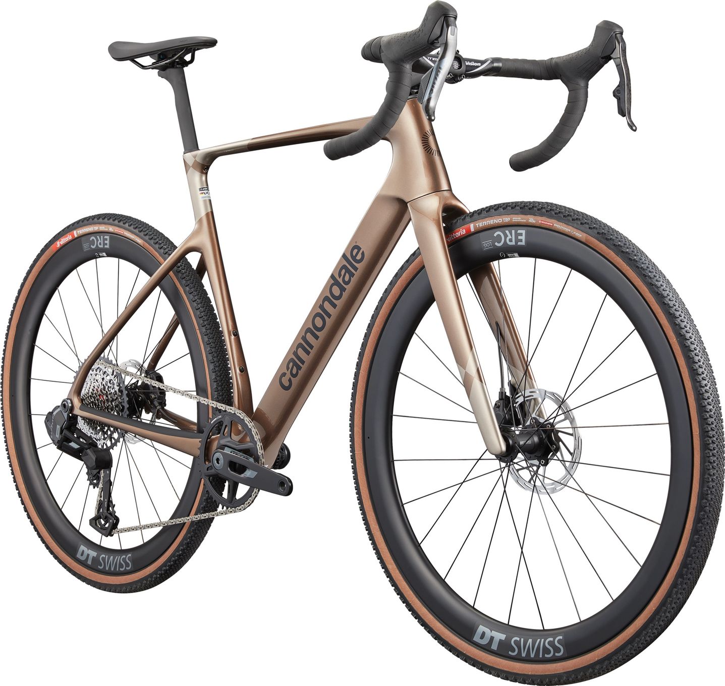Vélo de Gravel Cannondale SuperX 3 Sram Rival XPLR AXS 13V 700mm Bronze/Gris