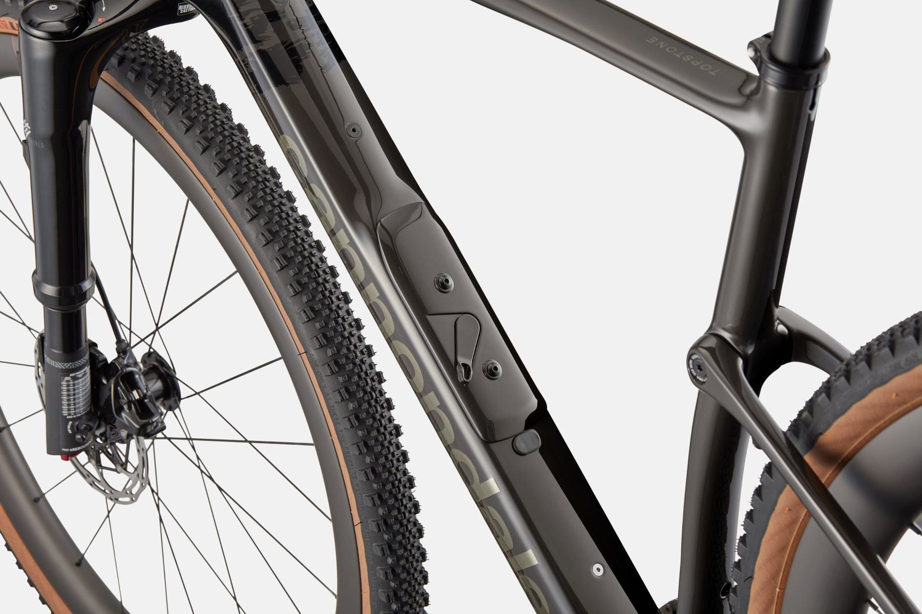 Vélo de Gravel Cannondale Topstone Carbon Lefty Sram Rival/GX AXS 12V 700mm Noir/Gris