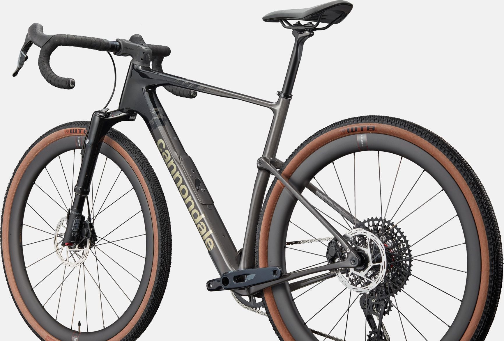 Vélo de Gravel Cannondale Topstone Carbon 1 Lefty Sram Rival E1/GX AXS 12V 700mm Noir/Gris