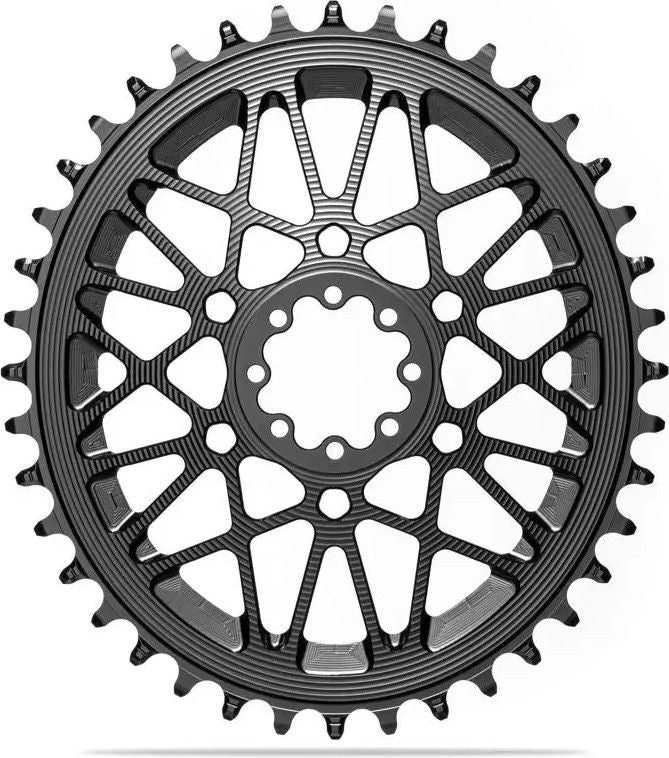 Plateau Ovale AbsoluteBlack Premium Direct Mount Offset 6 mm Sram AXS/XPLR Aluminium Noir