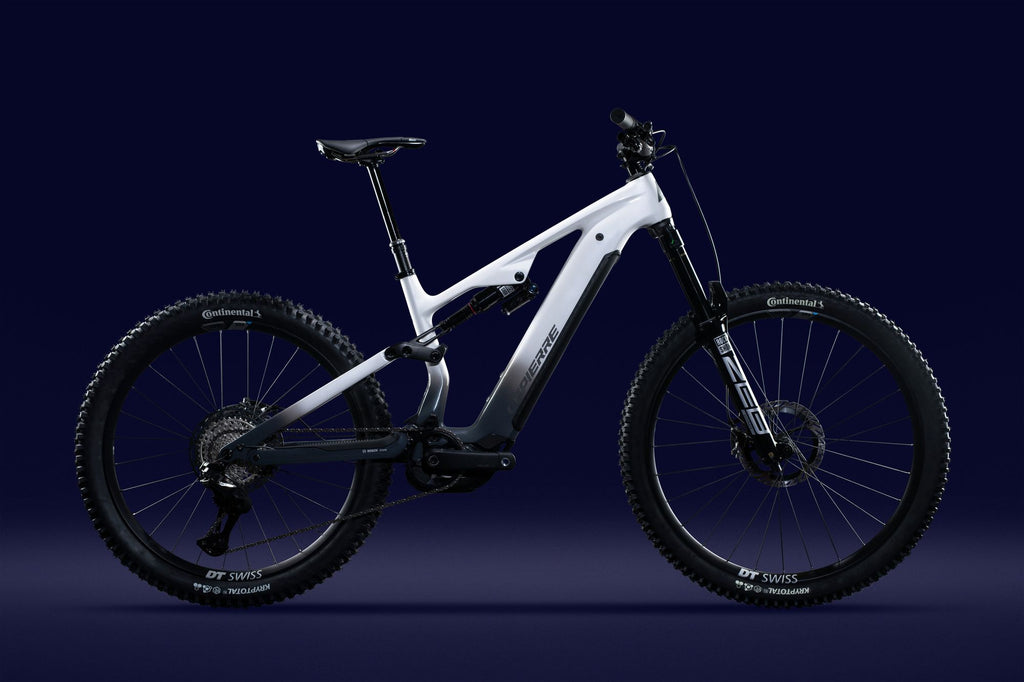 VTT Électrique Tout-Suspendu Lapierre Overvolt AM CF 10.8 Shimano 12V 800Wh Bosch 120 Nm MX (29/27.5'') Blanc/Gris2026