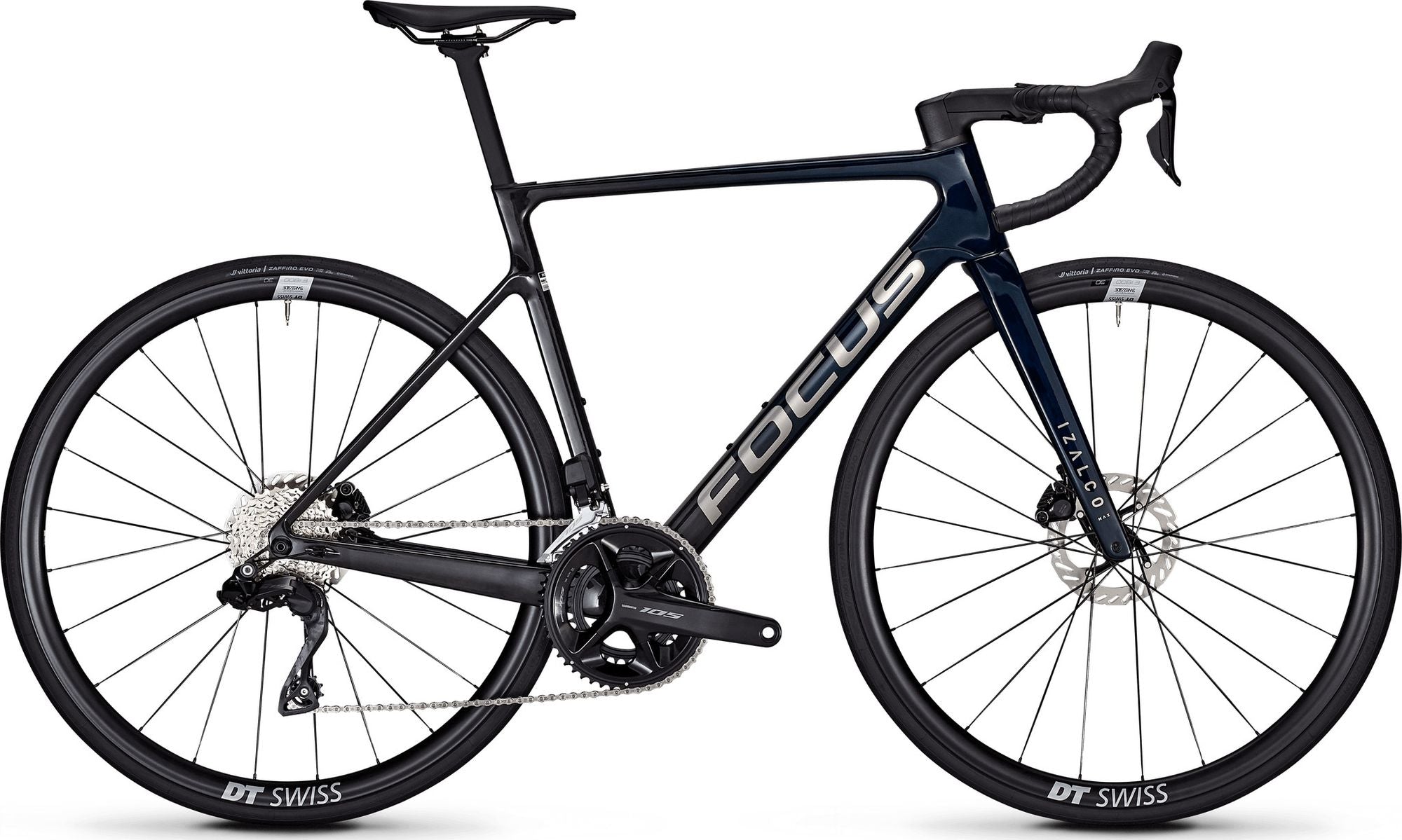 Vélo de Route Focus Izalco Max 8.8 Shimano 105 Di2 12V 700 mm Bleu/Noir 2026