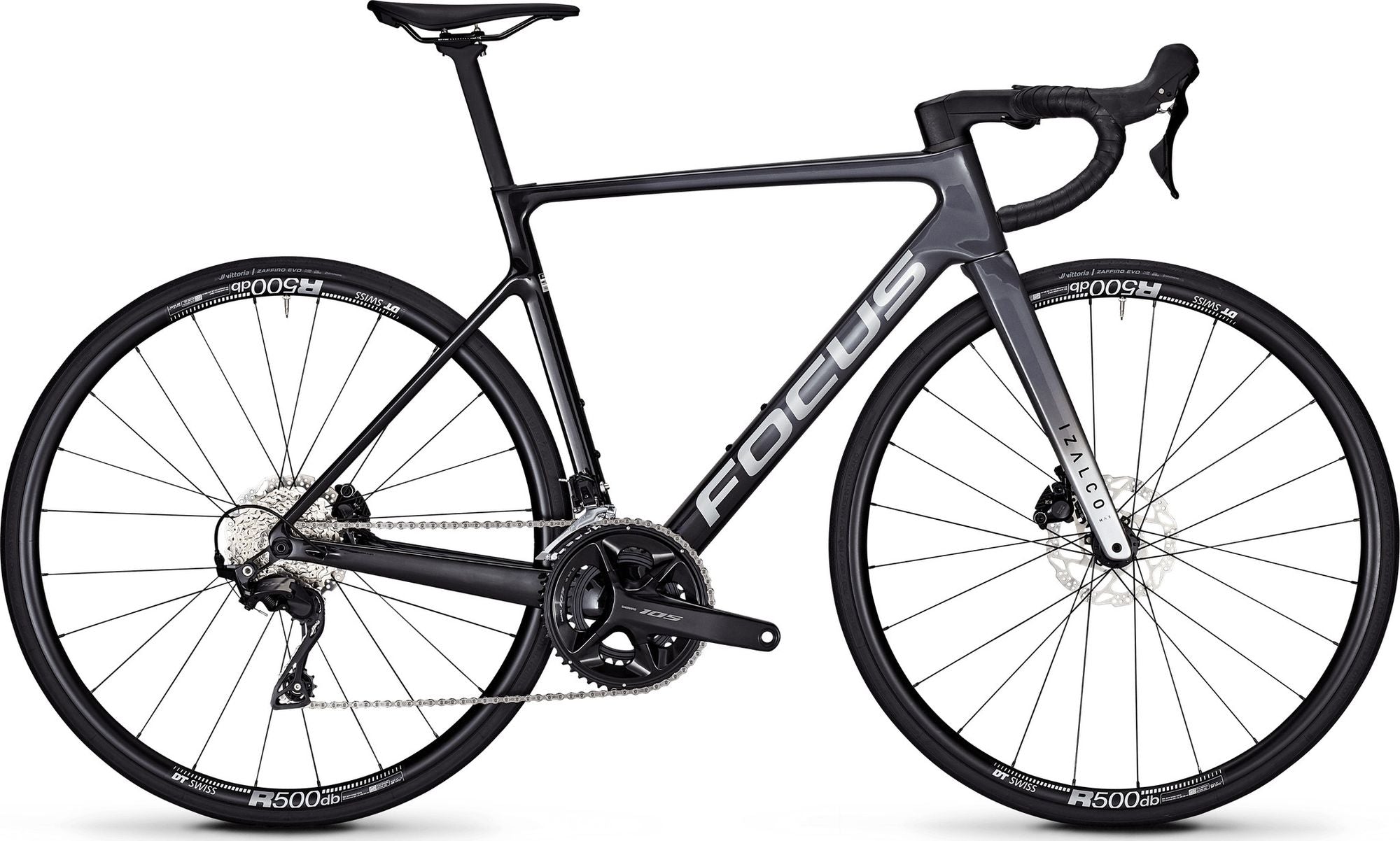 Vélo de Route Focus Izalco Max 8.7 Shimano 105 12V 700 mm Gris/Noir 2026