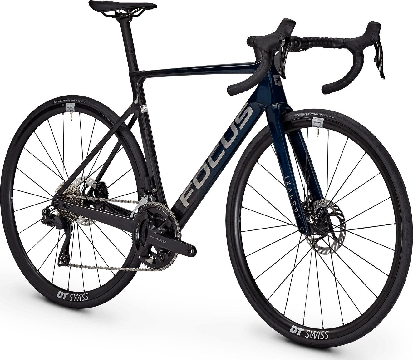 Vélo de Route Focus Izalco Max 8.8 Shimano 105 Di2 12V 700 mm Bleu/Noir 2026