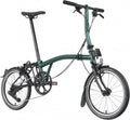 Vélo Pliant Brompton P-Line 4 Vitesses Guidon Bas Racing Green