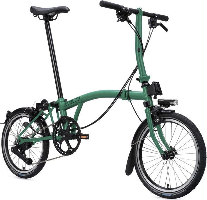 Vélo Pliant Brompton C-Line 12 Vitesses Guidon Bas Racing Green