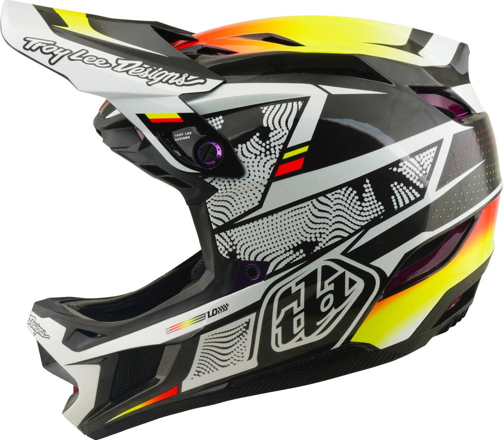 Casque Integral Troy Lee Designs D4 Carbon Mips Lined Up Noir