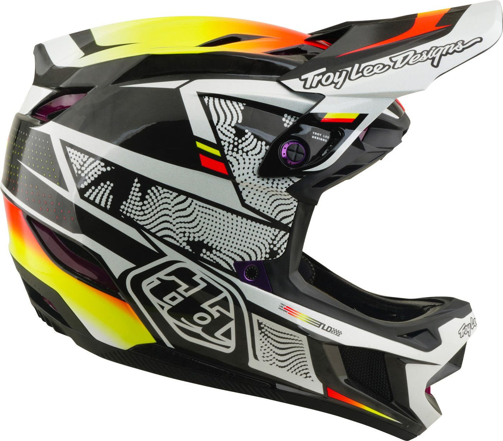 Casque Integral Troy Lee Designs D4 Carbon Mips Lined Up Noir