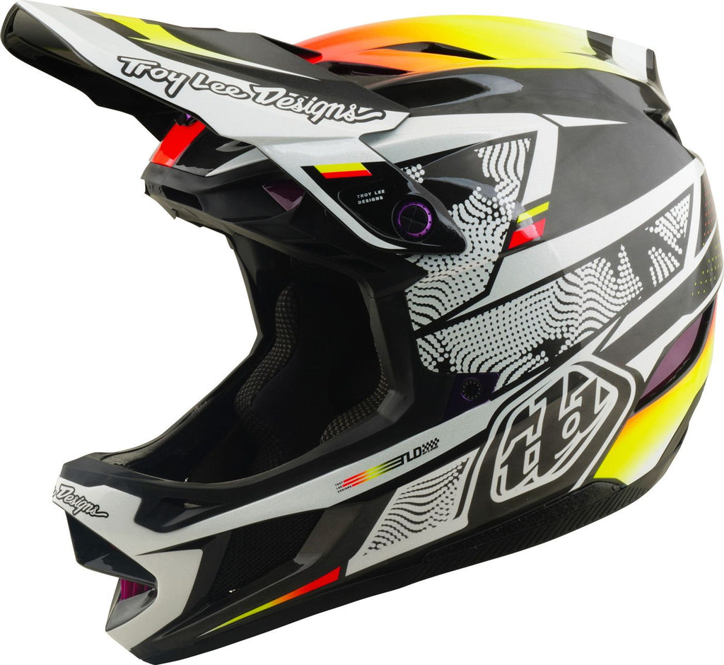 Casque Integral Troy Lee Designs D4 Carbon Mips Lined Up Noir