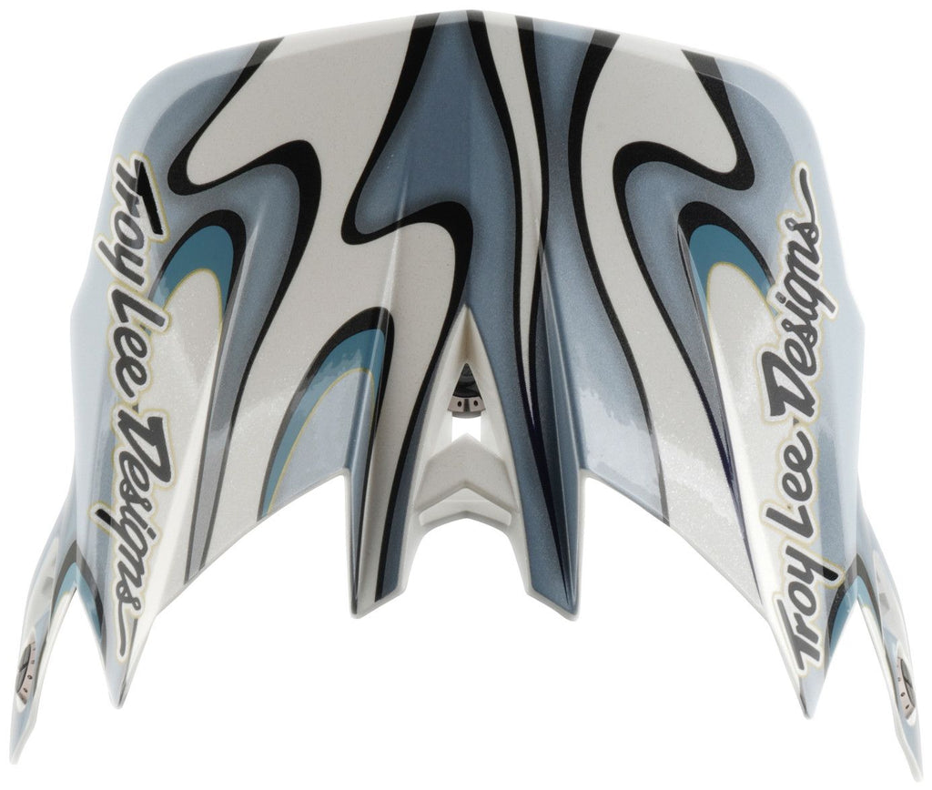 Casque Integral Troy Lee Designs D4 Composite Mips Torched Blanc/Silver