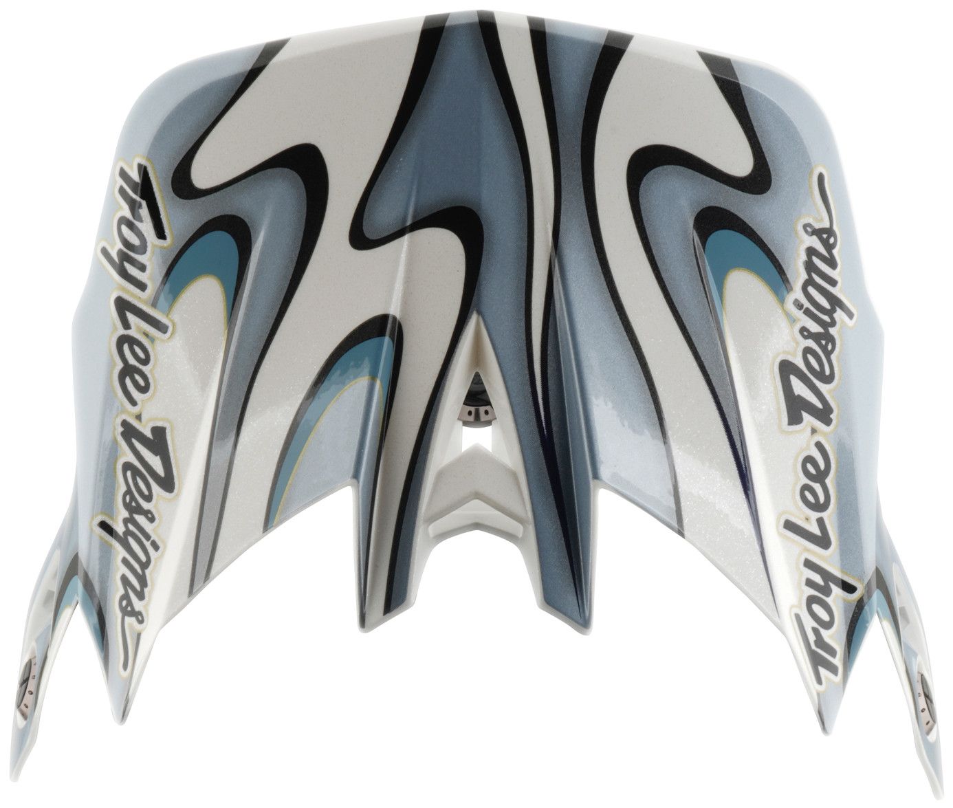 Casque Integral Troy Lee Designs D4 Composite Mips Torched Blanc/Silver