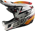 Casque Integral Troy Lee Designs D4 Composite Mips Lined up Blanc