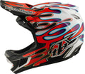 Casque Integral Troy Lee Designs D4 Composite Mips Overspray Blanc/Rouge