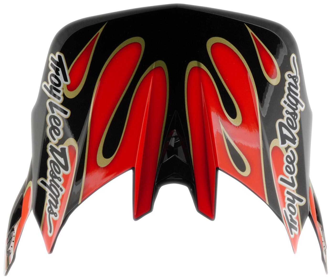 Casque Integral Troy Lee Designs D4 Composite Mips Overspray Blanc/Rouge