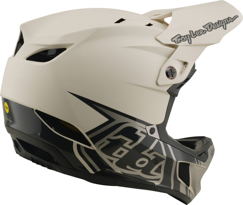 Casque Integral Troy Lee Designs D4 Composite Mips Stealth Pumice