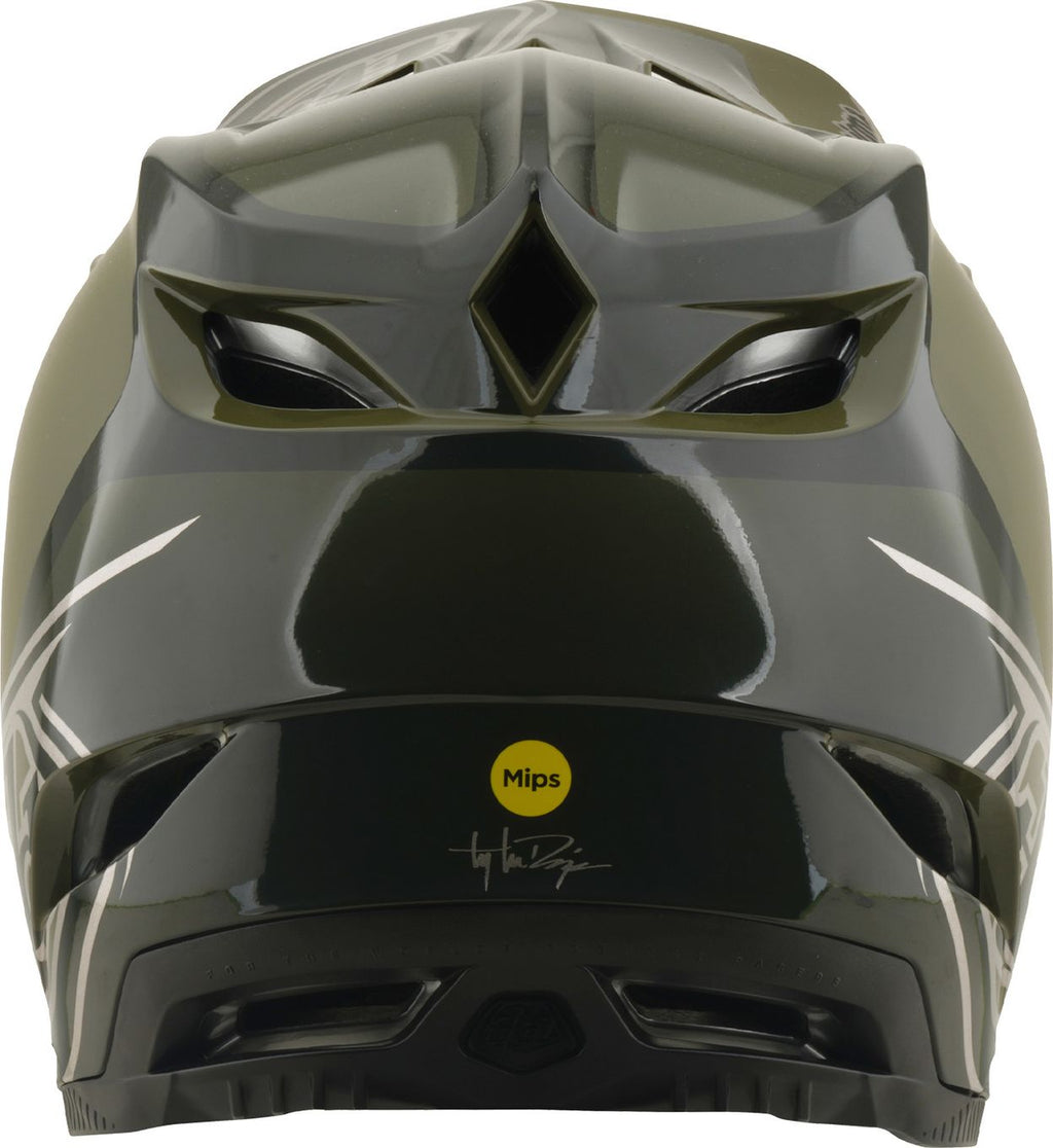 Casque Integral Troy Lee Designs D4 Polyacrilite Mips Shadow Beetle Kaki