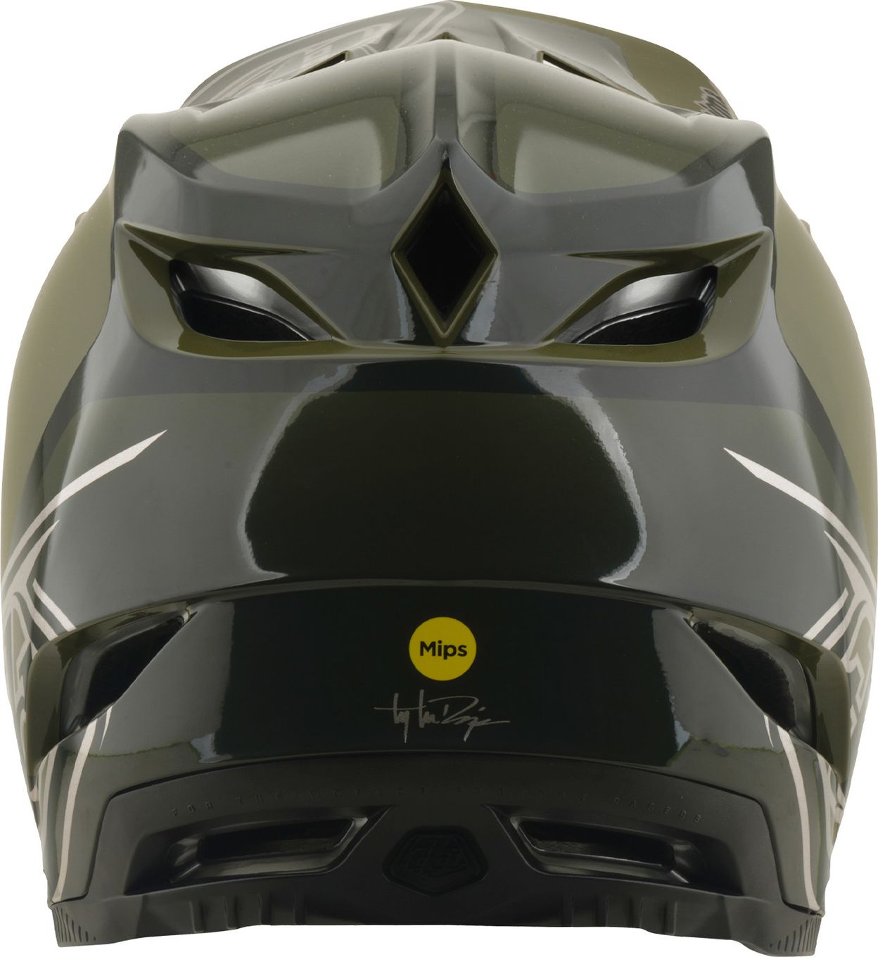 Casque Integral Troy Lee Designs D4 Polyacrilite Mips Shadow Beetle Kaki
