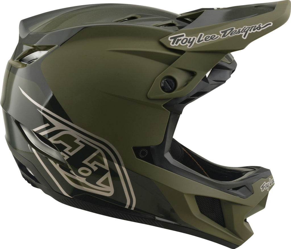 Casque Integral Troy Lee Designs D4 Polyacrilite Mips Shadow Beetle Kaki