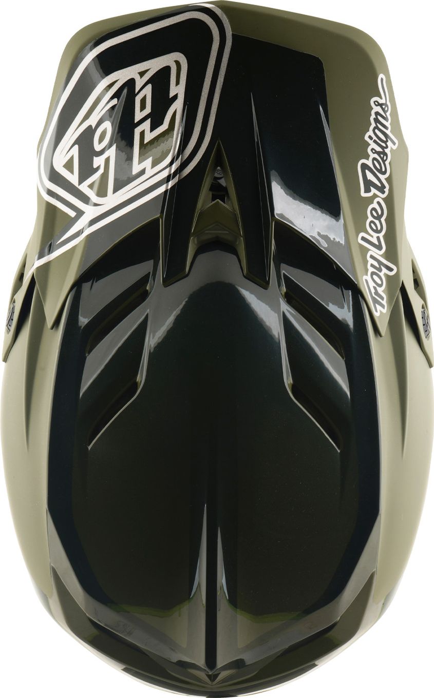 Casque Integral Troy Lee Designs D4 Polyacrilite Mips Shadow Beetle Kaki