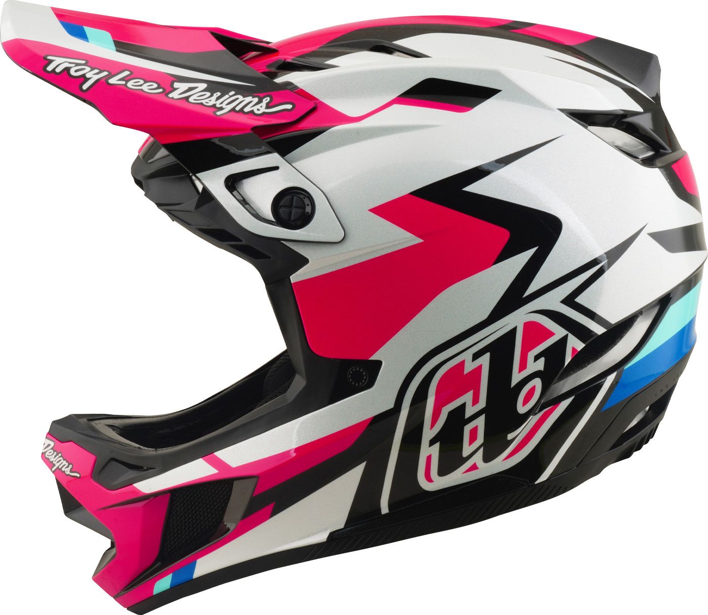 Casque Integral Troy Lee Designs D4 Polyacrilite Mips Roamer Magenta