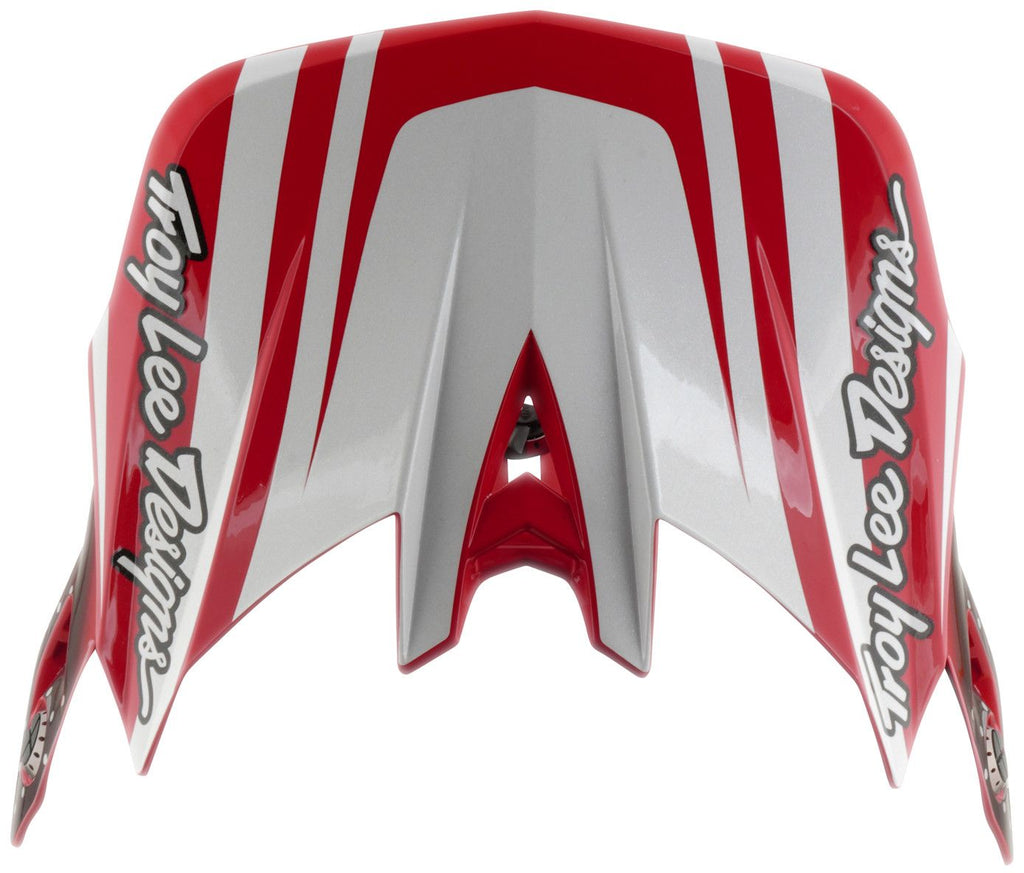Casque Integral Troy Lee Designs D4 Polyacrilite Mips The Line Fire/Blanc