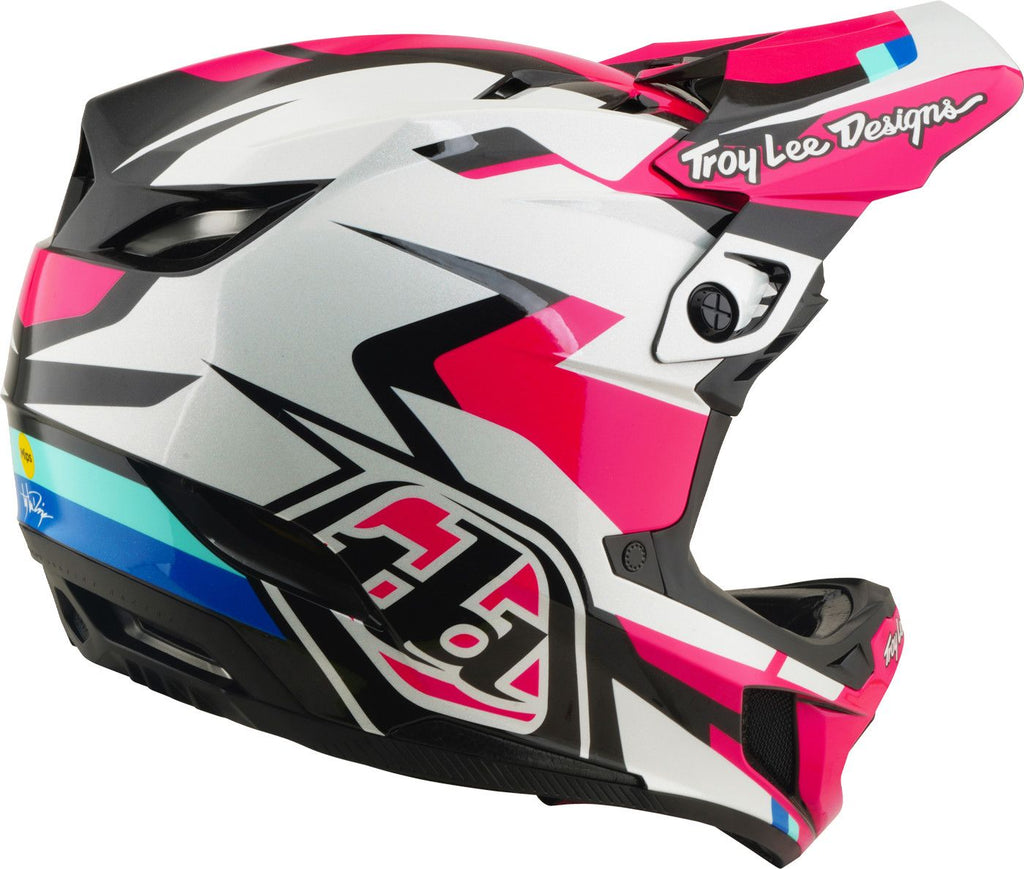 Casque Integral Troy Lee Designs D4 Polyacrilite Mips Roamer Magenta