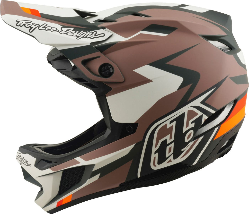Casque Integral Troy Lee Designs D4 Polyacrilite Mips Roamer Clay